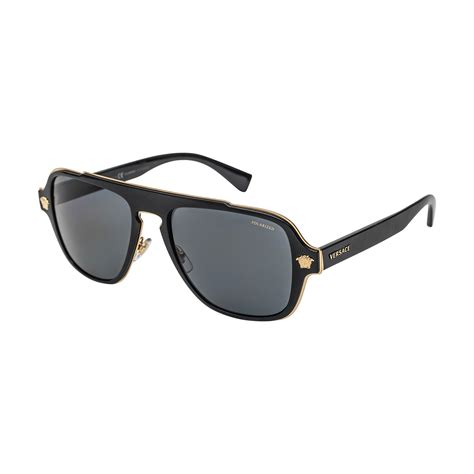 big black versace sunglasses|authentic black polarized Versace sunglasses.